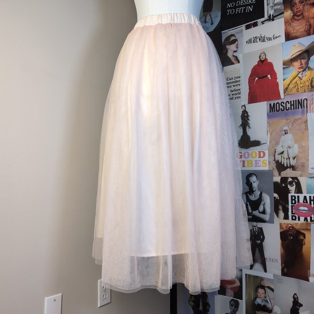 Pink Tulle Maxi Skirt Whimsygoth